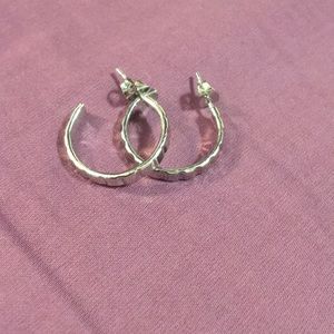 Silver earrings
